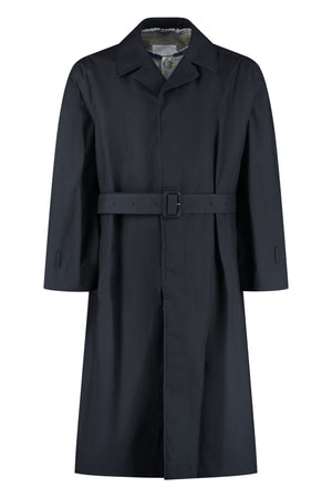 Layered cotton trench coat-0
